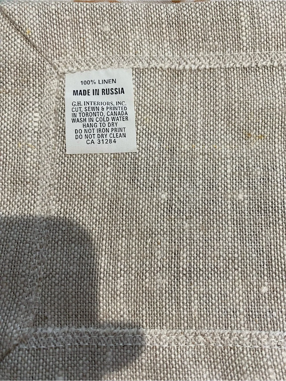 Six Coasters of 100% Linen. Hand sewn. Made in Russia, Pineapple & Lobster. NIB